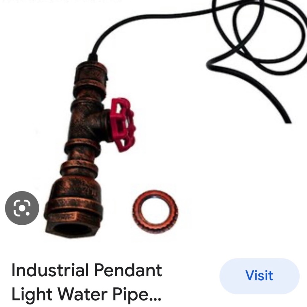 Industrial type light pendant